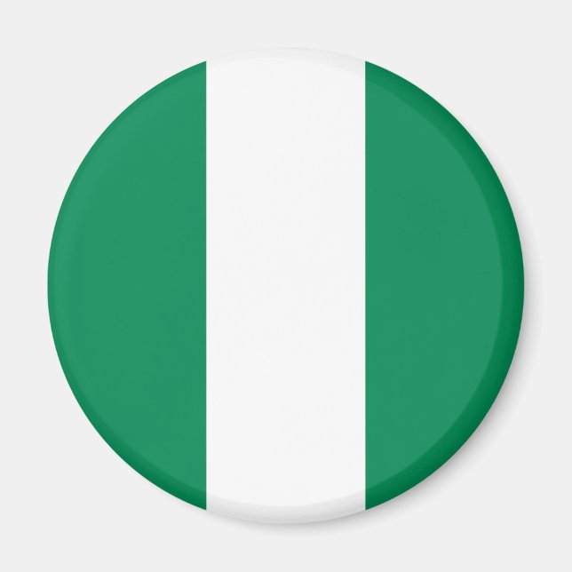 Nigeria Flagga Magnet (Framsidan)