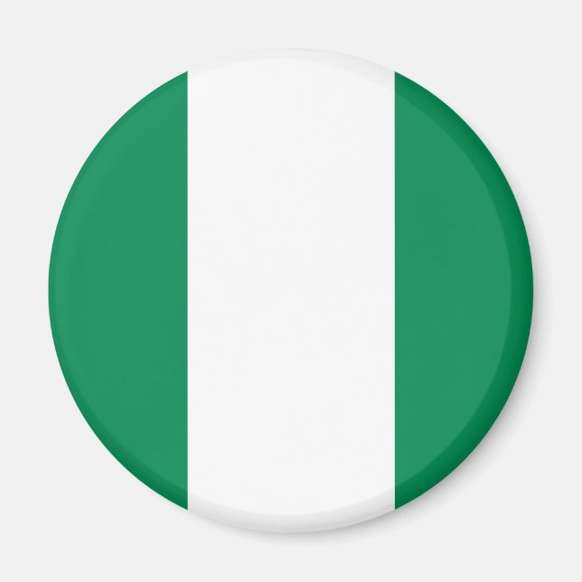 Nigeria Flagga Magnet (Framsidan)