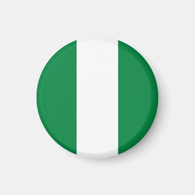 Nigeria flagga magnet (Framsidan)