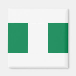 Nigeria Flagga Magnet