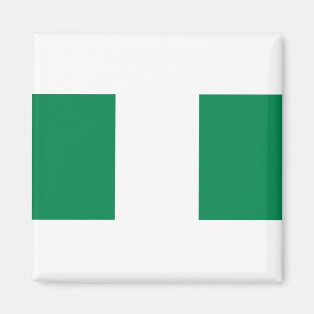 Nigeria Flagga Magnet (Framsidan)