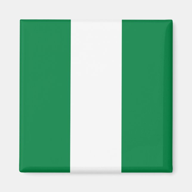 Nigeria Flagga Magnet (Framsidan)