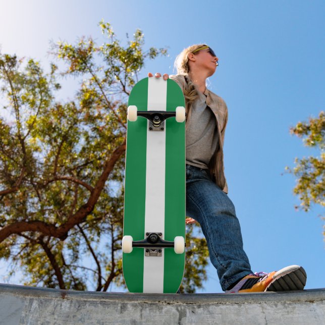 Nigeria flagga mini skateboard bräda 18,5 cm (Utomhus 1)