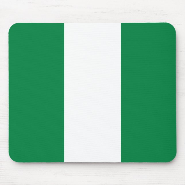 Nigeria Flagga Mousepad Musmatta (Framsidan)