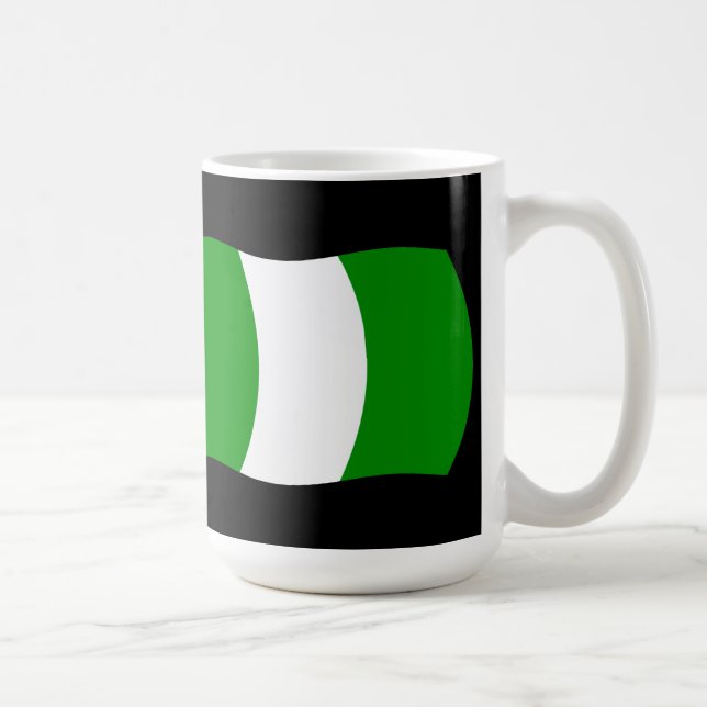 Nigeria Flagga Mugg (Höger)