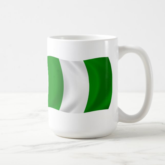 Nigeria Flagga Mugg (Höger)