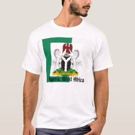 Nigeria flagga, Nigeriaarms21, Nigeria, västra Tee