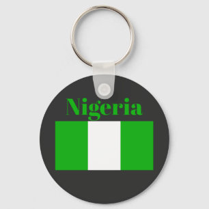 Nigeria Flagga Nyckelring