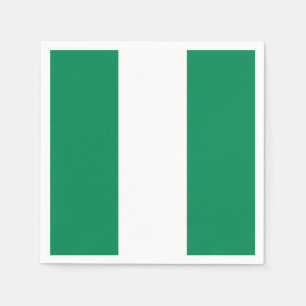 Nigeria Flagga Pappersservett
