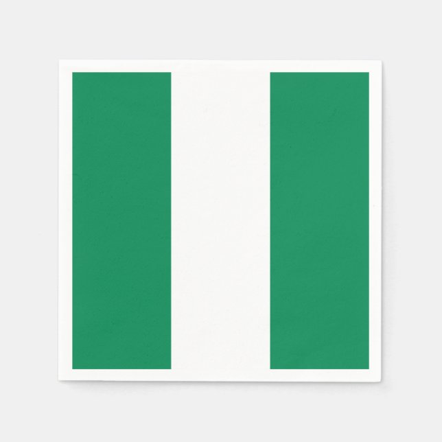 Nigeria Flagga Pappersservett (Framsidan)