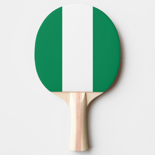 Nigeria flagga pingisracket (Framsidan)