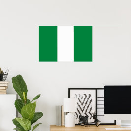Nigeria flagga poster