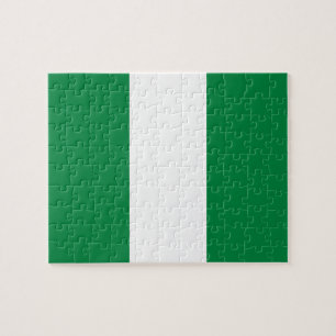 Nigeria flagga pussel