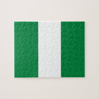 Nigeria flagga pussel