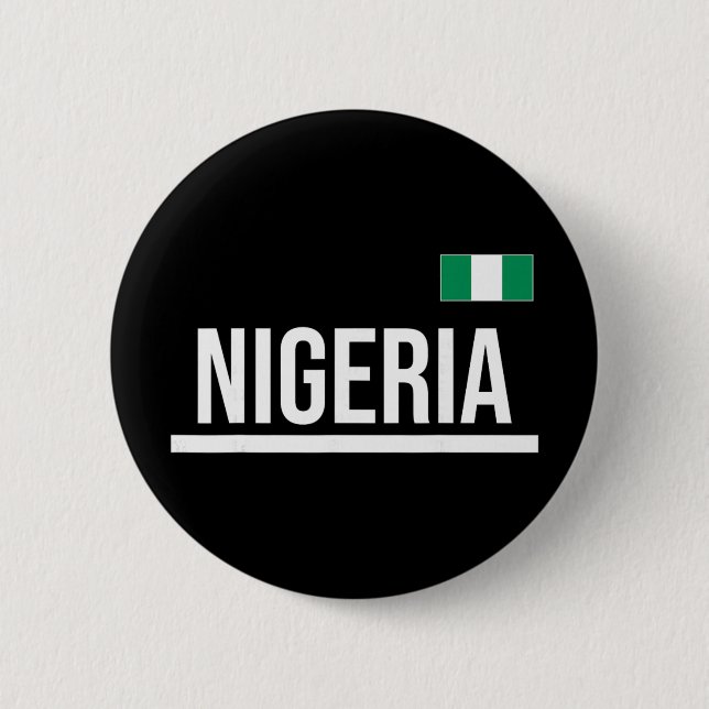 Nigeria Flagga Sporttröja  Knapp (Framsida)