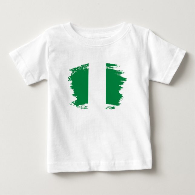 Nigeria flagga t shirt (Framsida)