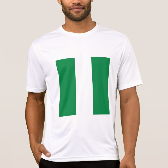 Nigeria flagga t shirt (Framsida)