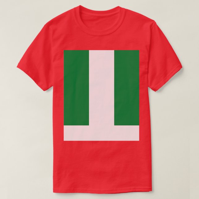 Nigeria Flagga T Shirt (Design framsida)