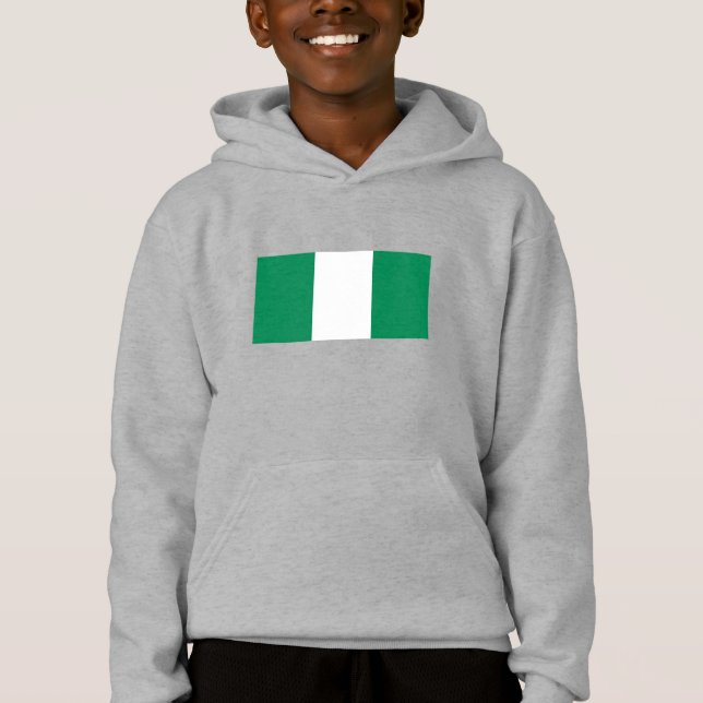 Nigeria Flagga T Shirt (Framsida)