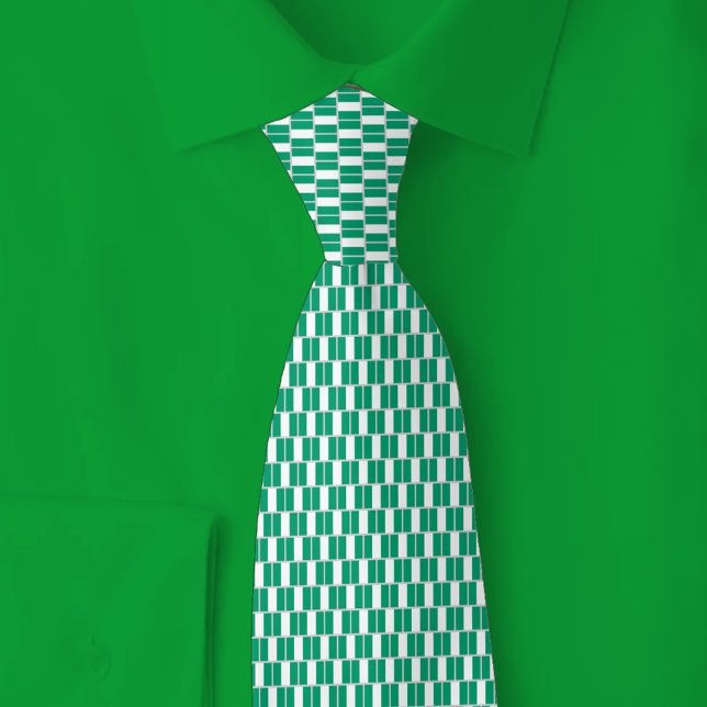 Nigeria Flagga Tegel Mönster Slips (Skapare uppladdad)