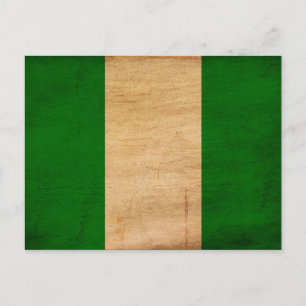 Nigeria Flagga Vykort