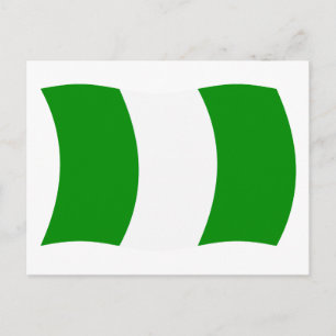 Nigeria Flagga vykort