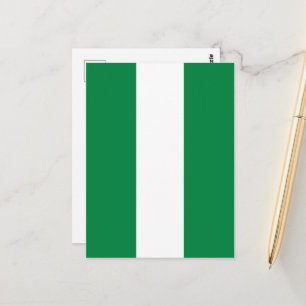 Nigeria flagga vykort