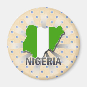 Nigeria flaggakarta 2,0 magnet