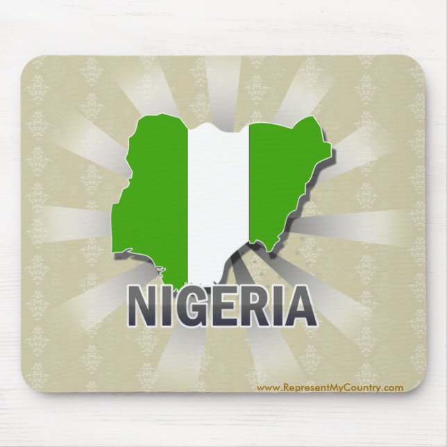 Nigeria flaggakarta 2,0 musmatta (Framsidan)