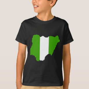 Nigeria flaggakarta tee
