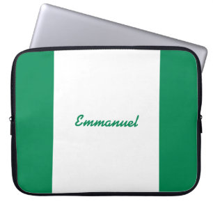 Nigeria flaggasleeve laptop fodral