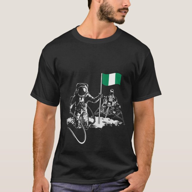 Nigeria Flagge T Shirt (Framsida)