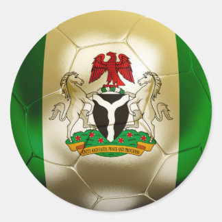 Nigeria Football Runt Klistermärke