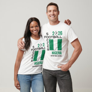 NIGERIA-fotbollens Anpassningsbar 2026 VARJE ÅR T Shirt