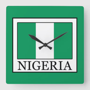 Nigeria Fyrkantig Klocka