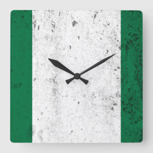 Nigeria Fyrkantig Klocka