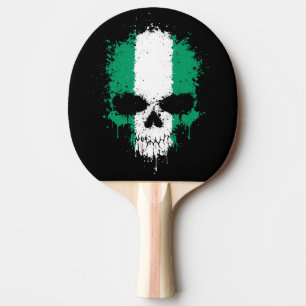 Nigeria genomblöt Splatterskalle Pingisracket