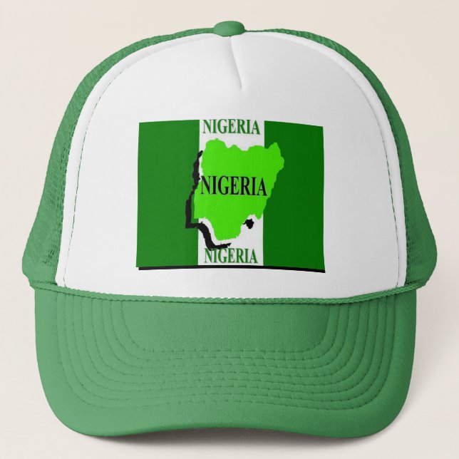 Nigeria Hat Truckerkeps (Framsida)
