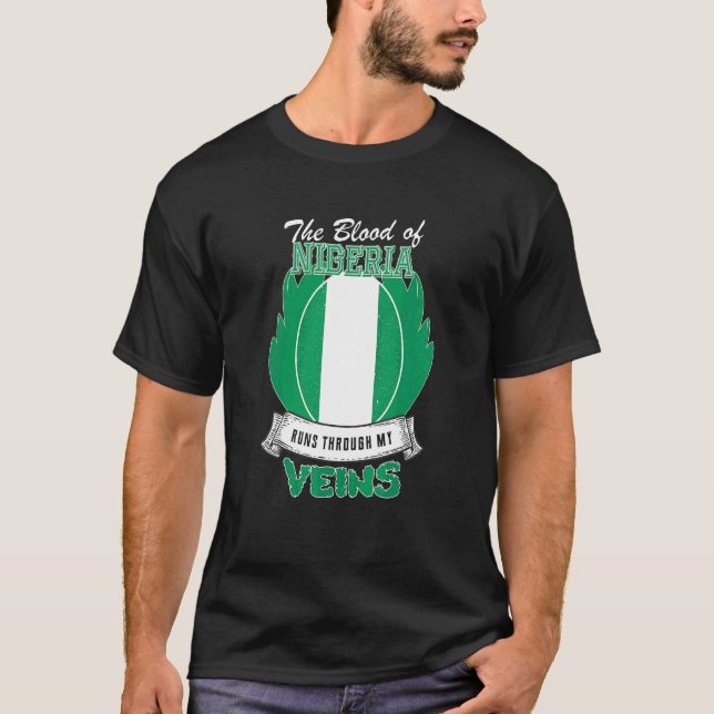 Nigeria i mina ådror t shirt (Framsida)
