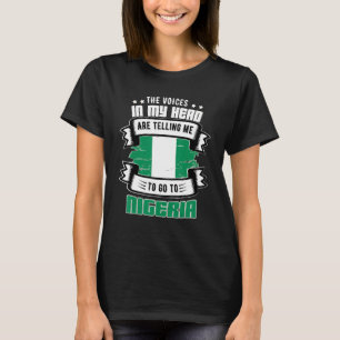 Nigeria i mitt huvud t shirt
