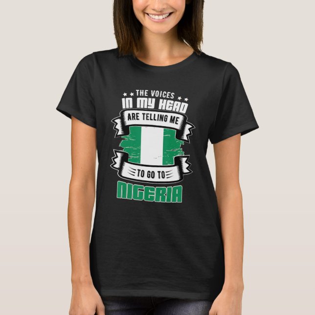 Nigeria i mitt huvud t shirt (Framsida)