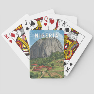 Nigeria Illustration Resa Konst Vintage Casinokort