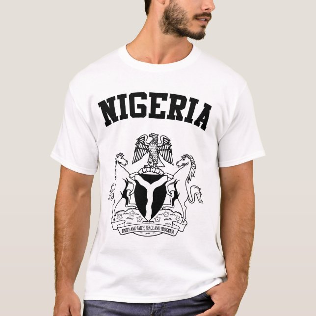 Nigeria Jackar om Arm Tee (Framsida)