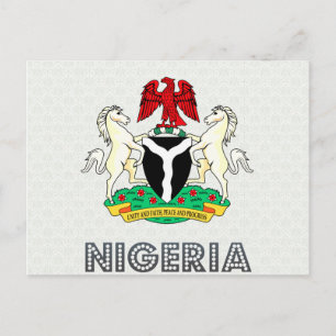 Nigeria Jackar om Arm Vykort