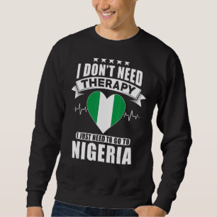 Nigeria jag behöver inte terapi jag bara behöver g lång ärmad tröja