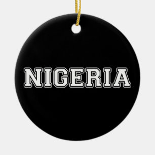 Nigeria Julgransprydnad Keramik