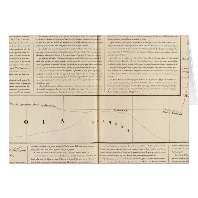 Nigeria, Kamerun Hälsningskort (Framsidan Horizontal)