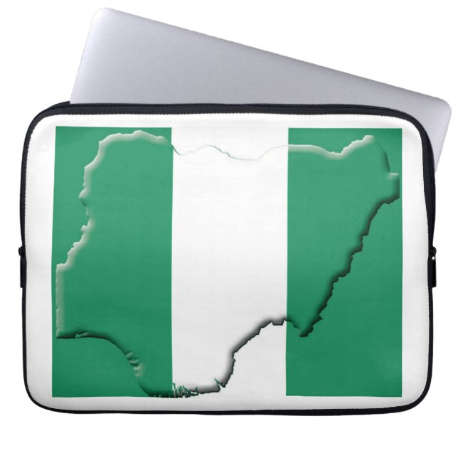 NIGERIA Karta Patriotic Computer Laptop Fodral (Framsidan)