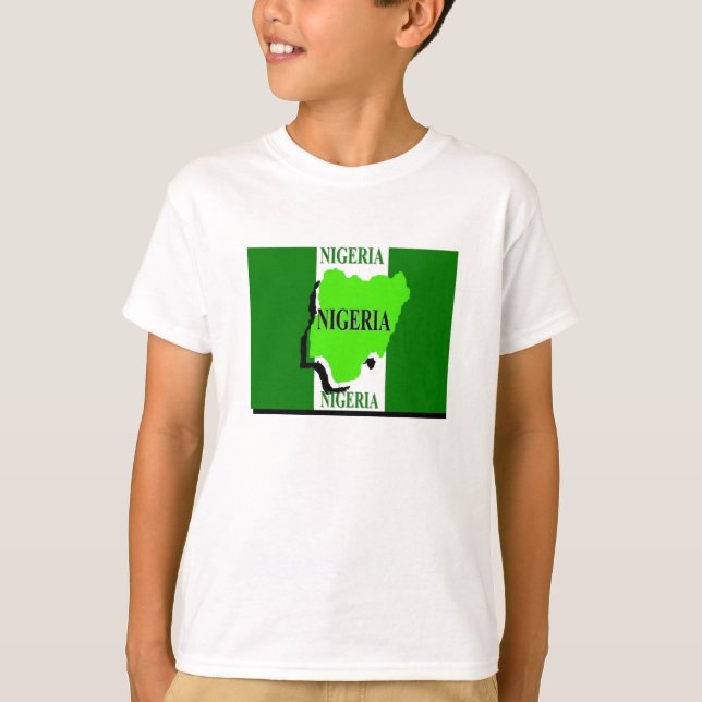 Nigeria Kids T-shirt (Framsida)