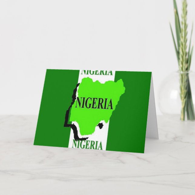 Nigeria Kort (Framsida)